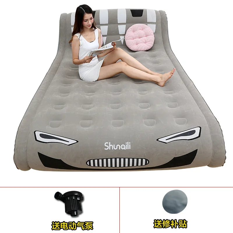 Posição de Dormir Almofada de Dormir Colchão de ar Cama de ar Dupla Pessoa Dobrável Pele Macia Design Científico se Encaixa Cama Inflável Uso 2 científico se encaixa posição de dormir cama