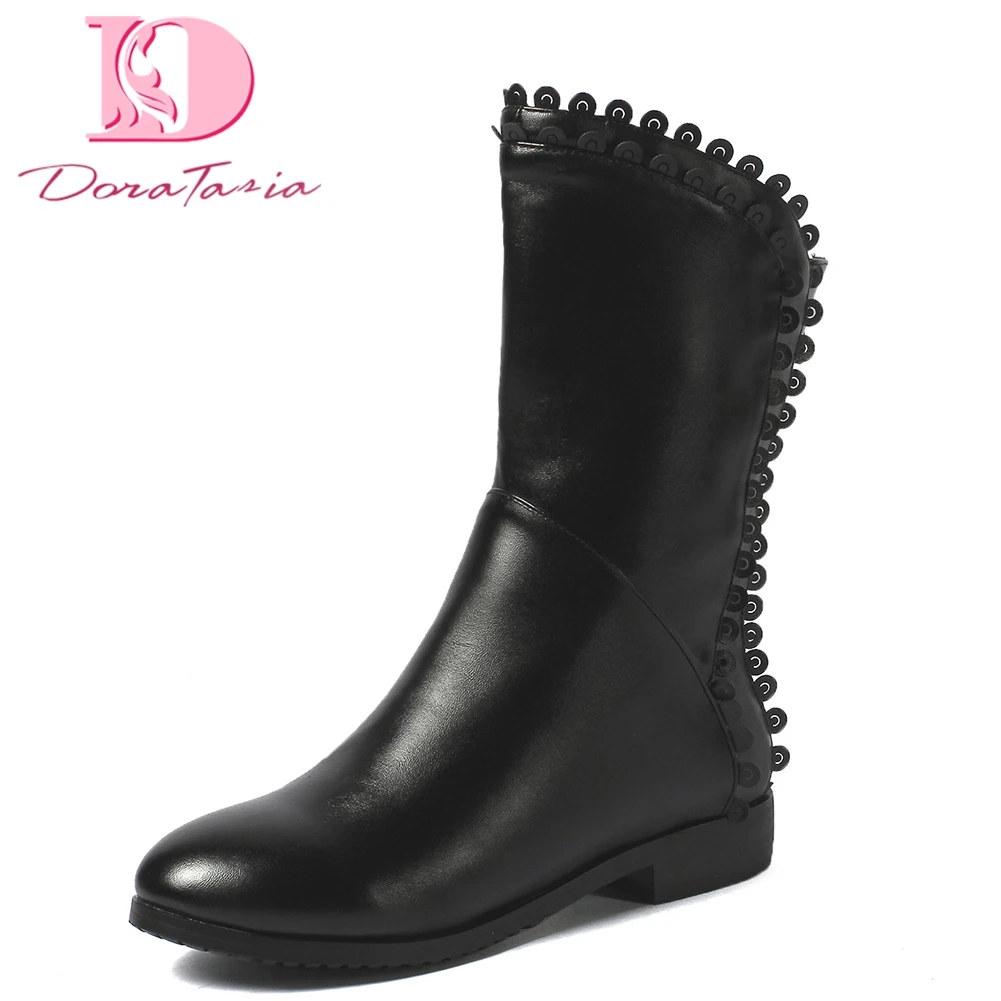 

Doratasia 2020 dropship top quality Big Size 48 Woman Shoes Russia winter warm plush snow Boots Women Boots Female Shoes