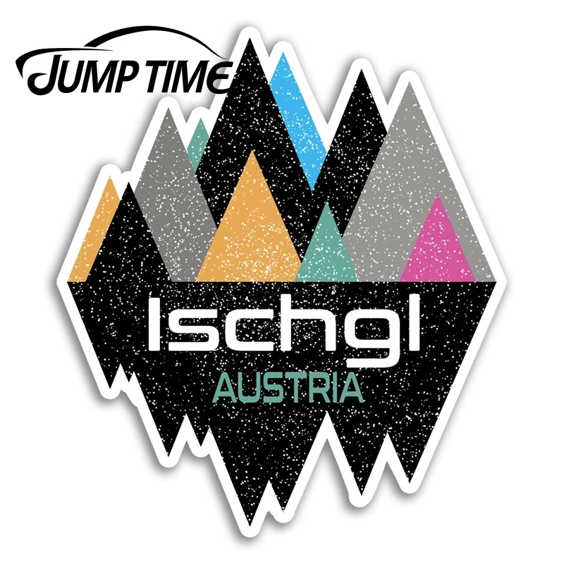 

Виниловая наклейка Ischgl с надписью «Jump Time», австрийская наклейка для катания на лыжах, наклейка на ноутбук, багаж, автомобиль, забавная наклейка на багажник, окно автомобиля, чехлы