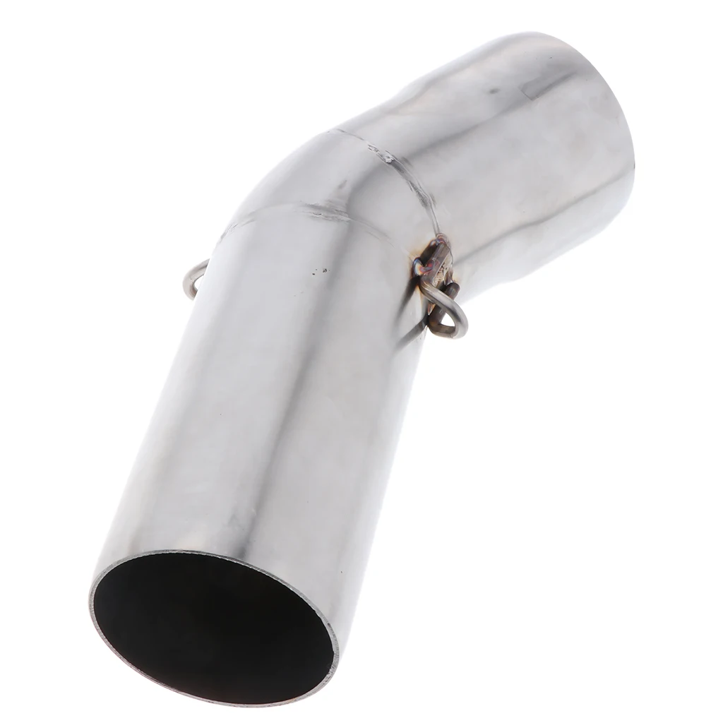 Motorcycle Slip On Exhaust Middle Link Pipe Adapter Connector Universal for Kawasaki ZX6R 636 09-17