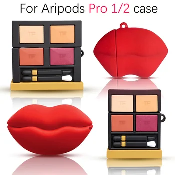 

Eye Shadow Box Cover For Airpods Pro 2/1 Case 3D Cartoon Luxury Sexy Lip Bluetooth Wireless Earphone For Airpods Pro 2/1 Cover