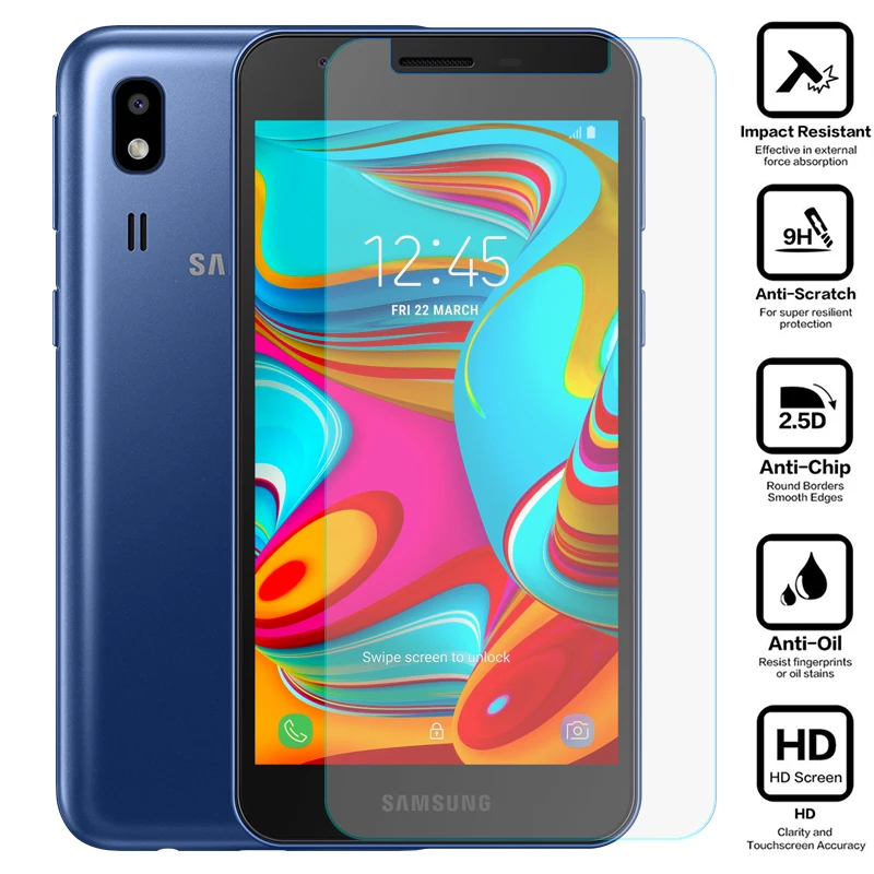 Закаленное стекло для Samsung Galaxy A2 Core A260 A260f 5 0 дюймов J2 2018 Pro Prime полное покрытие