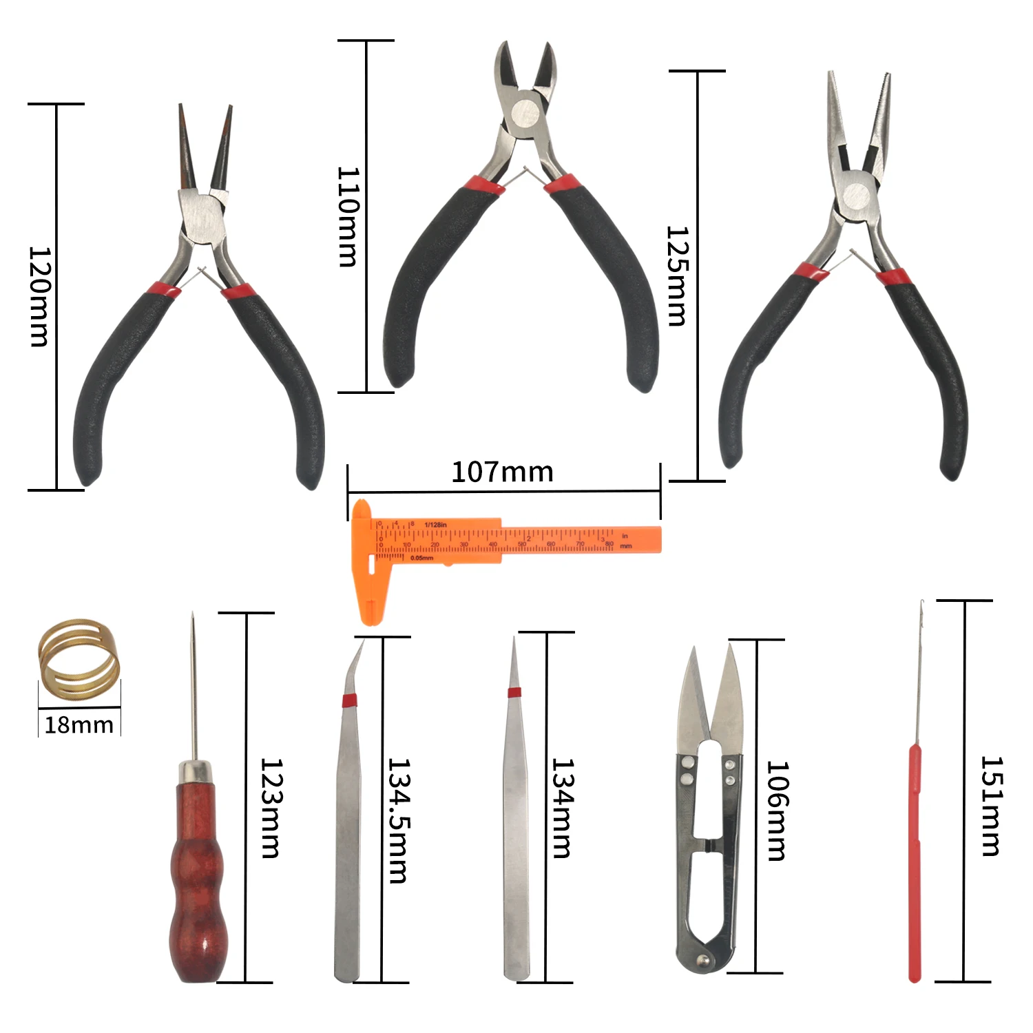 ZEAINK 6-Piece Jewelry Pliers Set - Professional Crafting Tools For DIY Jewelry Making