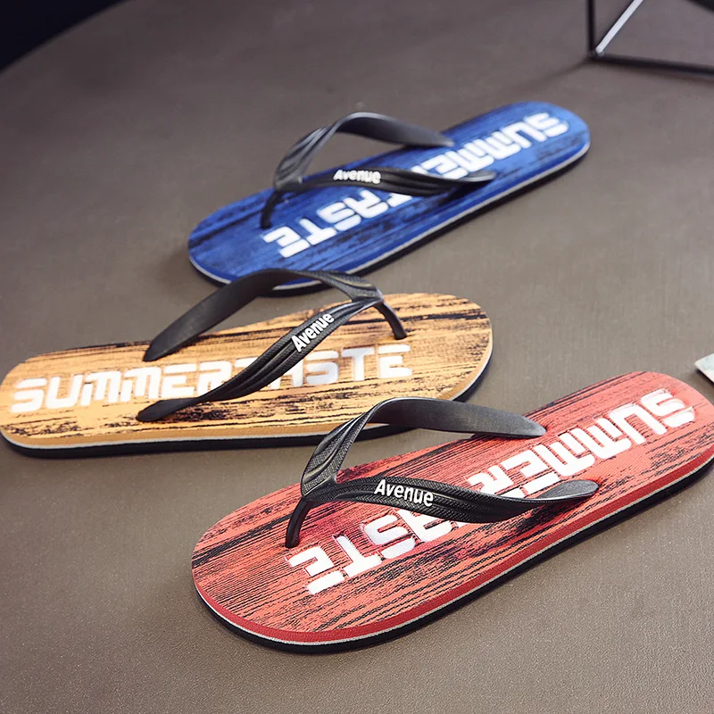 

Summer Fashion Men's Flip-flops Breathable PVC Soft Bottom Slippers Outdoor Non-Slip Sandals Casual Beach Shoes