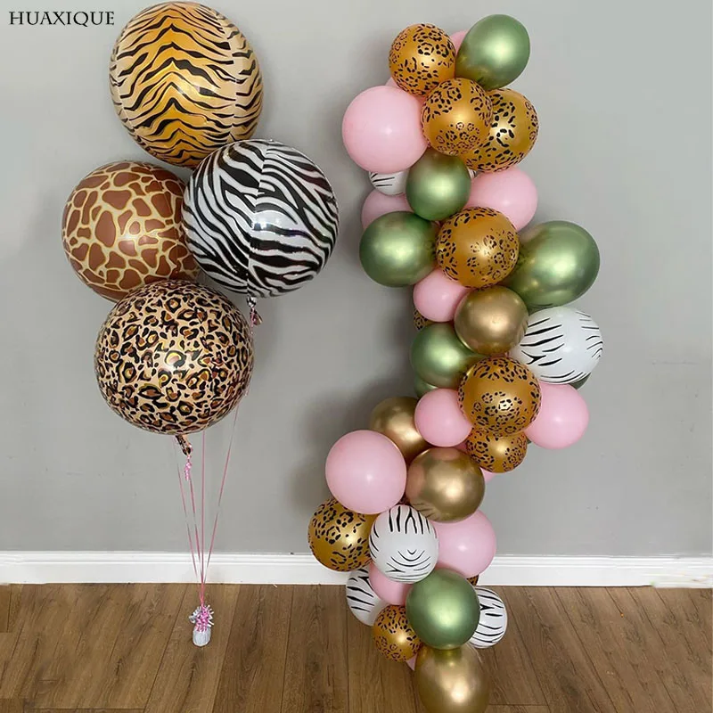 22inch 4d Animal Print Foil Balloon Birthday Wedding Jungle Forest ...