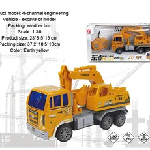 1/30 симулятор RC экскаватор 4 канала 2,4G Инженерная модель грузовика с светодиодный эффектом забавная игрушка для детей Рождественский подарок
