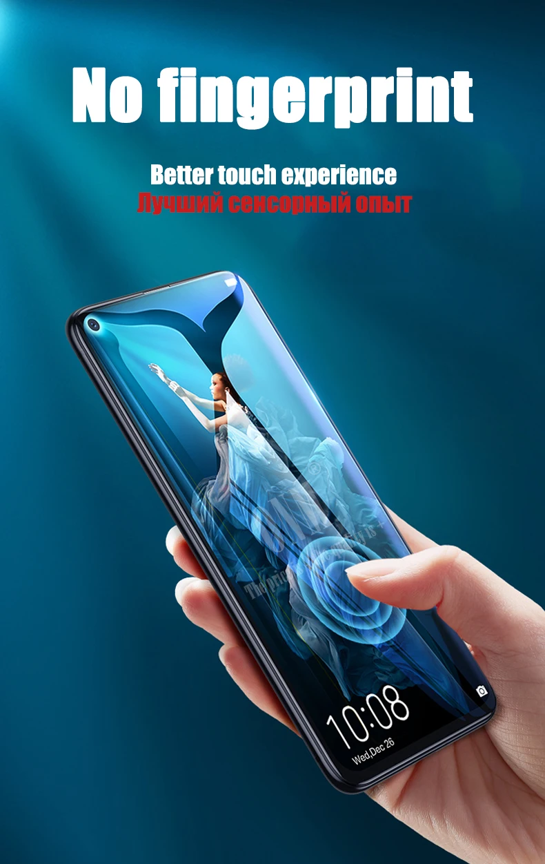 6D закаленное стекло для huawei Honor 20 Pro Полное покрытие изогнутая защитная пленка на экран для huawei Honor 20 защитное стекло