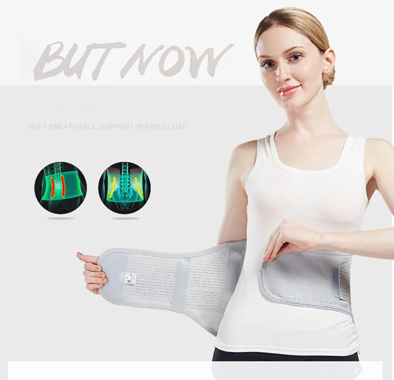 Waist Protect Belt High Quality Breathable Warm Fabric Trapezoidal Structure Manganese Steel Plate To Correct Waist Posture