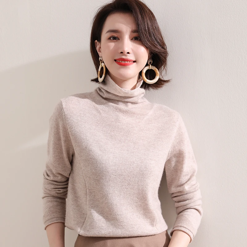 100% Australian Wool Knitted Turteleneck Sweaters