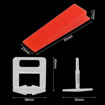 

400pcs Construction Plastic Spacers Tiling Tools System Flooring Level Tile Leveling Spacer Constructions Tool Parts