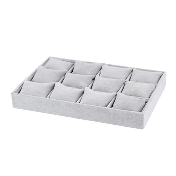 

Earrings Storage Protective Stylish Necklace Ring Jewelry Box 12 Grid Desktop Bedroom Display Holder Organizer Dustproof