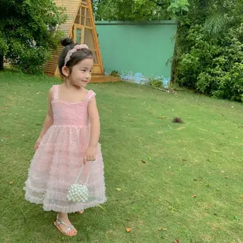 

2020 new girls princess dress summer cotton voile fashion girls dresses 2-7 years HV444