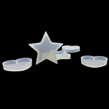 

DIY Star Heart Silicone Resin Mold Resin Necklace Pendant Jewelry Making Tools