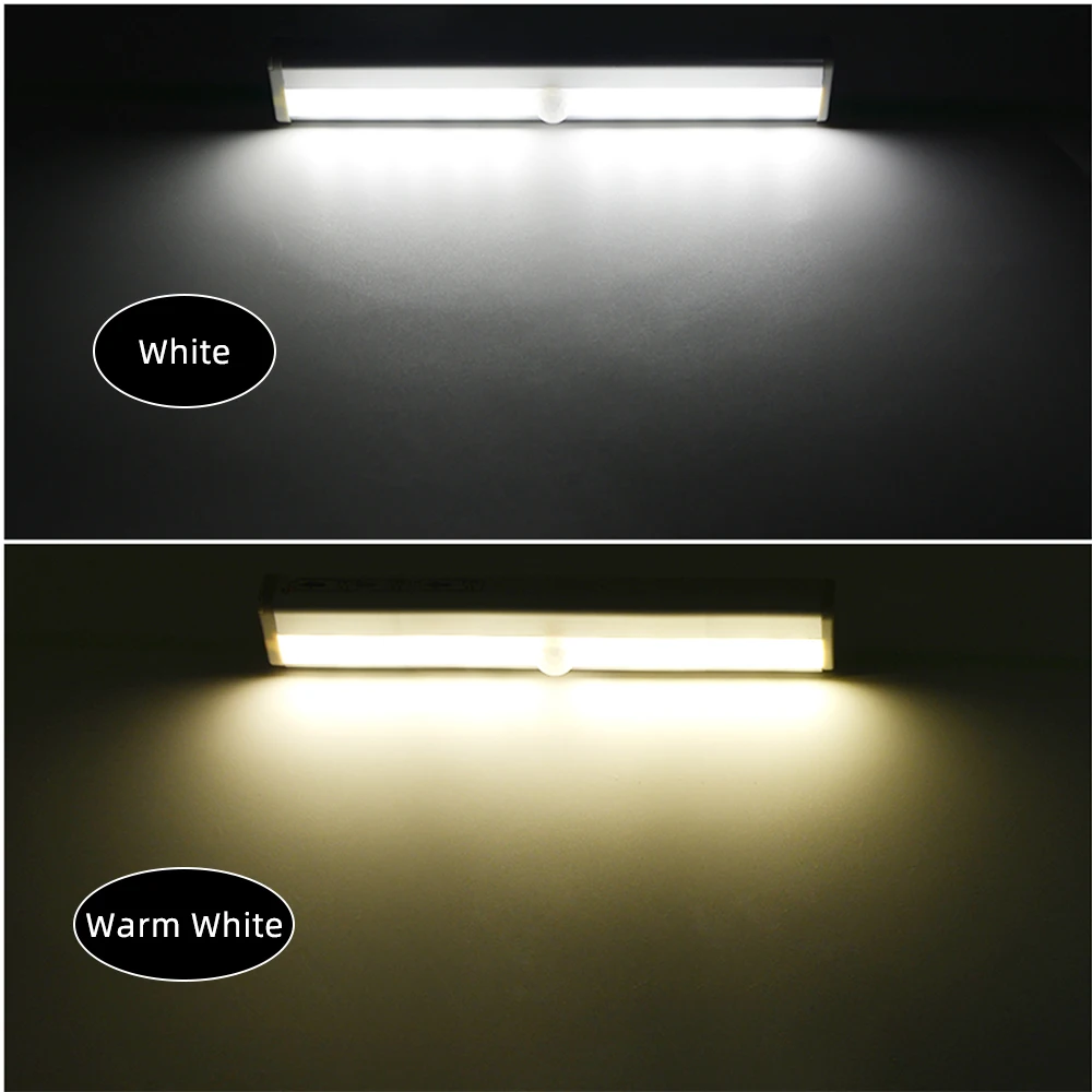  Aimkeeg 6/10 LEDs Under Cabinet Light PIR Motion Sensor Lamp Led Lights Battery Powered Potable Wir - 33011665451