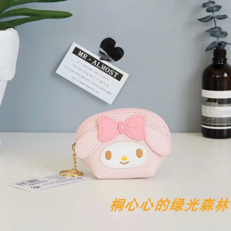 Мультяшный кошелек hello kitty My Melody Cinnamoroll pompomprin, сумка для монет, сумочка, сумка на цепочке для ключей, сумка для женщин, кошелек, кошелек для девочек