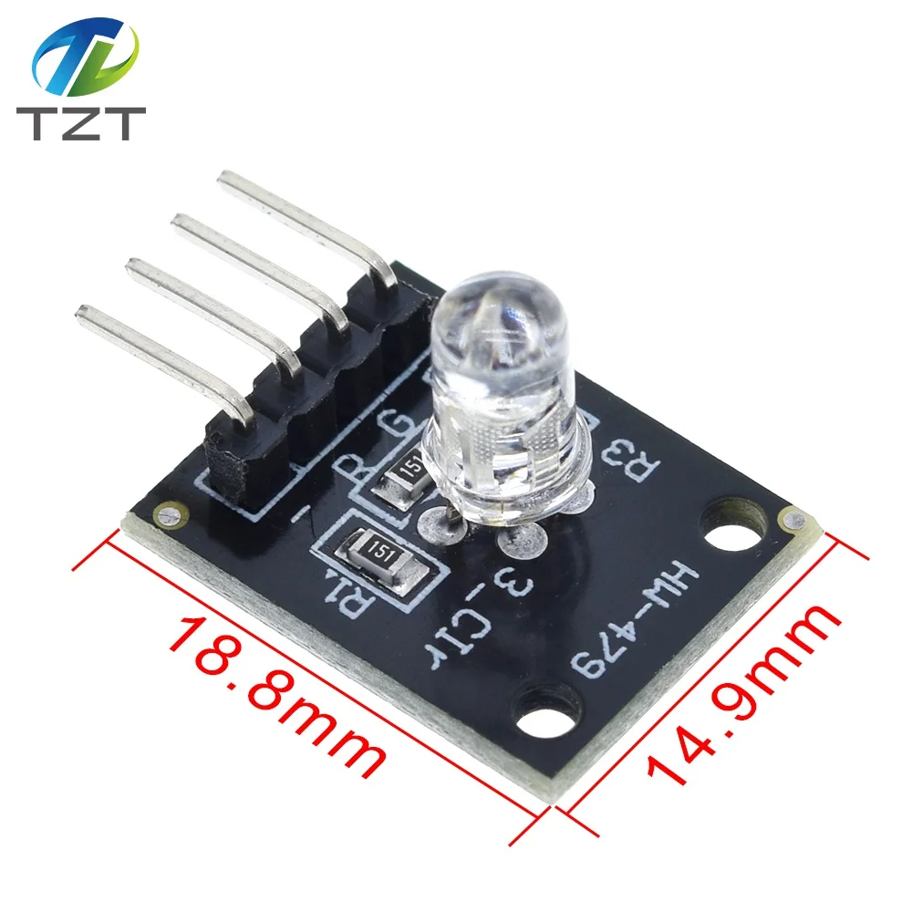 TZT умная электроника FZ0455 4pin KEYES KY-016 три цвета s 3 RGB светодиодный модуль датчика для