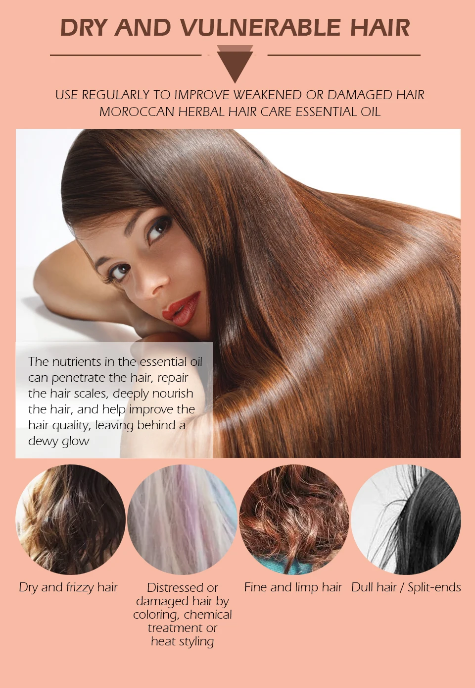 Яркое Гламурное марокканское масло для волос эфирное масло для роста волос эссенция жидкая питательная сыворотка для восстановления поврежденных волос уход за волосами 30 мл