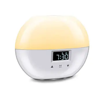 

Sunrise Alarm Clock, Upgrade Smart Wake Up Light with 9 Colors for Kids, Sunrise Simulation and Sleeping Mode Night Light for Be