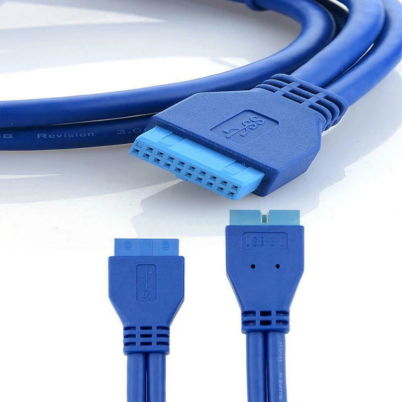 HOT USB 3.0 Motherboard 20 Pin Male To Female Socket Extension Cable Cord BUS66 | Электроника