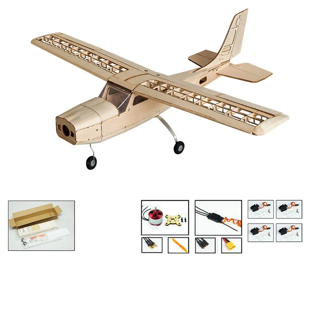 

EP Cessna 150 Wood Training Plane 1M Wingspan Biplane RC Airplane Aircraft Woodiness Model Toys DIY KIT/PNP for Kid