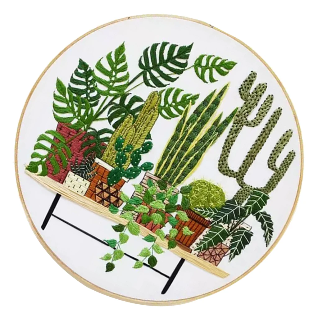 

Stamped Embroidery Kit with Pattern Cross Stitch Craft Full Range of Embroidery Starter Kit with Pattern Hand Sewing Art Craft