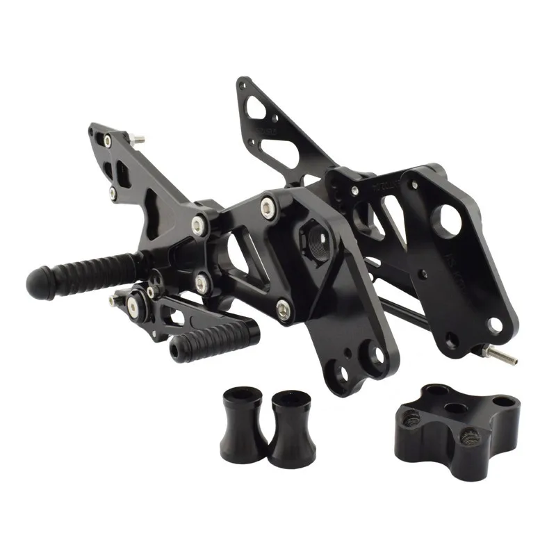 Waase мотоцикл для KTM RC125 RC200 RC390 регулируемые наездники задние комплекты Rearset Подножка для ухода за кожей ног колышки - Цвет: Black