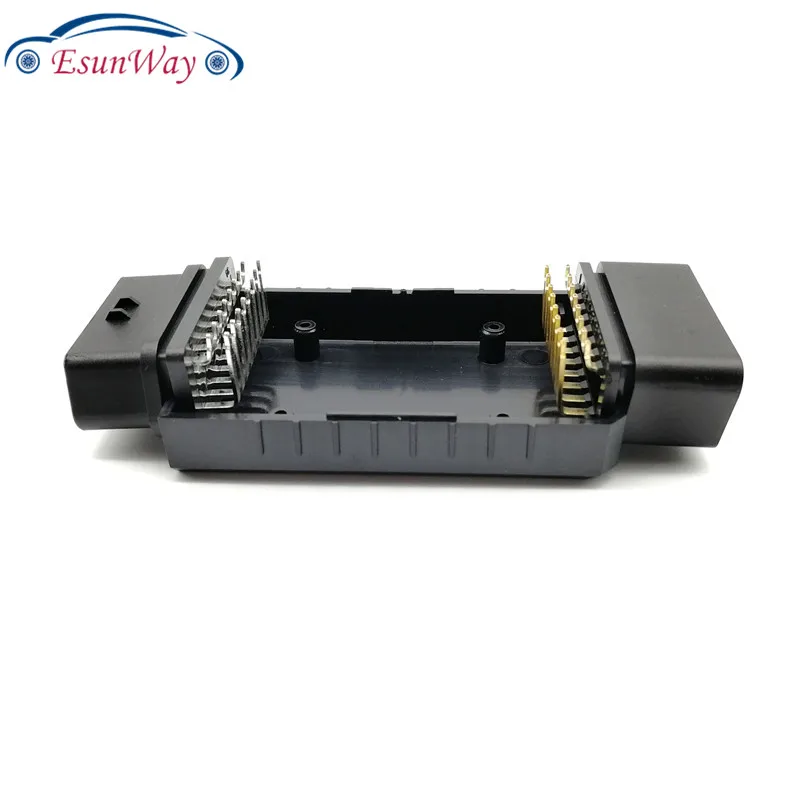 ELM327 OBD2 Connector Cover with Enclosure J1962m Plug with enclosure 16pin male female connector DIY Tool two with open 3