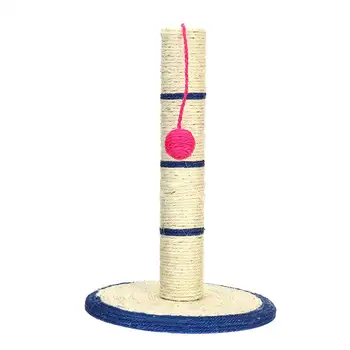 

Floor-Standing Sisal Rope Cat Climbing Toys with Ball Cat Scratcher Post Toy Tree Grinding Claws Toys Furniture Protection