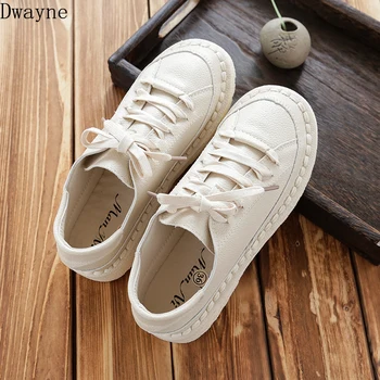 

2019 new hot Korean fashion Sen female retro single shoes original hand-stitched casual shoes round head flat student shoes