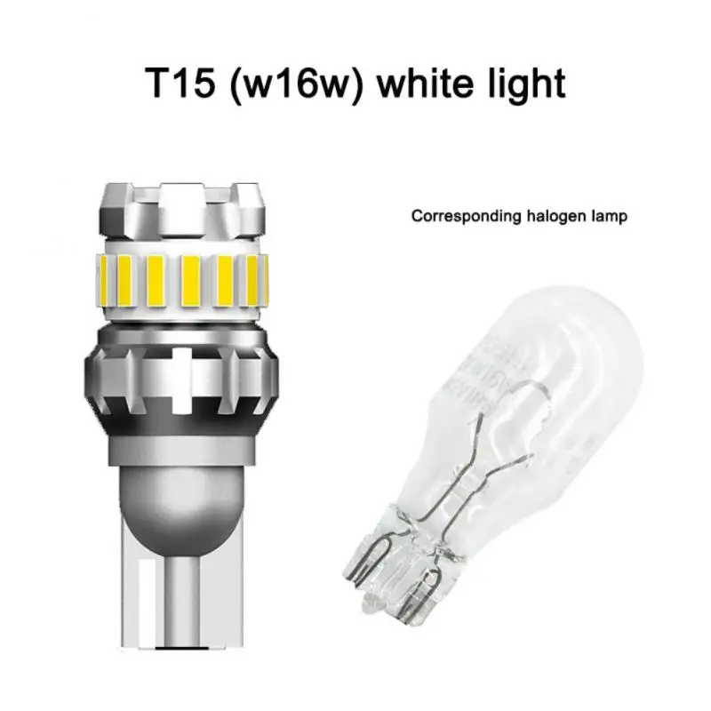 2 шт. светодиодсветодиодный лампы T15 W16W Canbus T20 W21W 1156 P21W 6500K 23SMD | Автомобили и