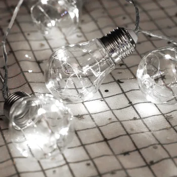 

10/20 LED Solar Lamp Bulbs Bubble Bead LED Light String Outdoor Waterproof Garden Light String Christmas Decorative Lights Strip