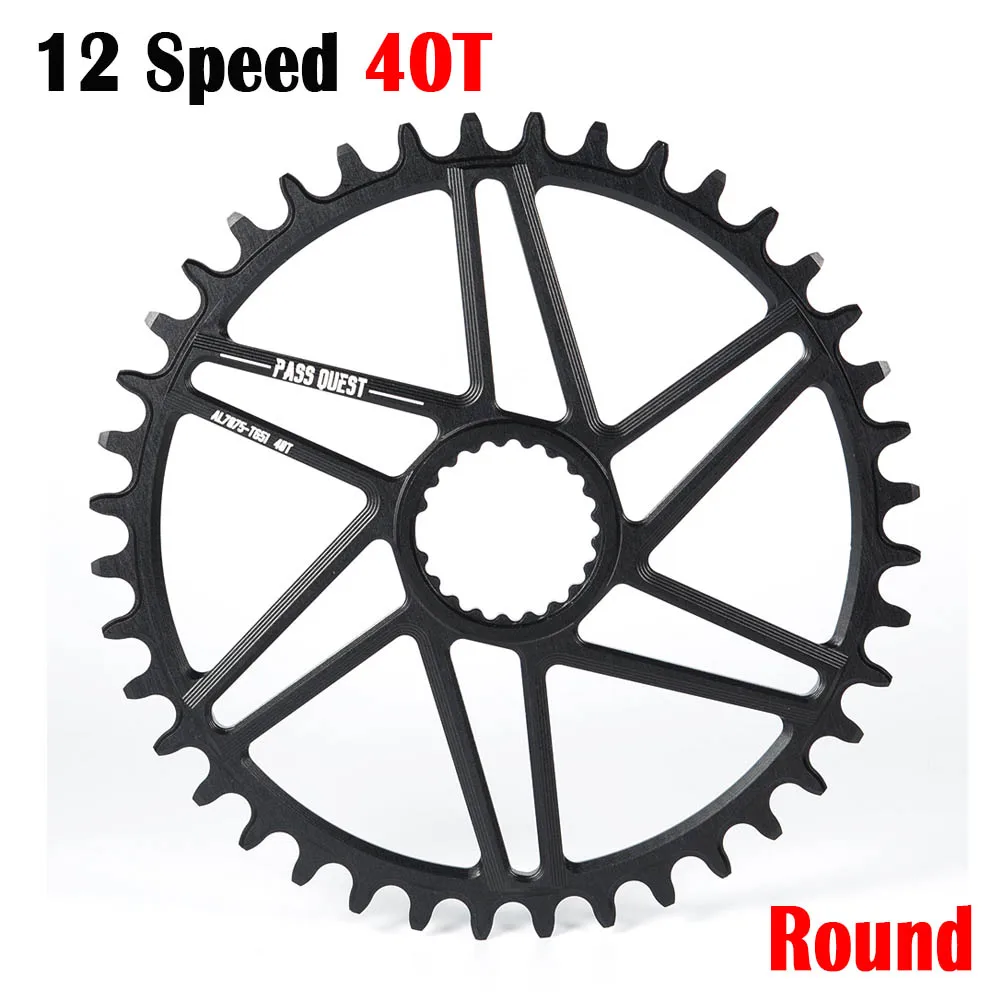 RoundBK40T 12 скоростная сеть MTB кольцо горный велосипед цепь 28T 30T 32T 34T 36T 38T 40T Овальный Круглый для boost M7100 M7130 M8100 M9100 - Цвет: RoundBK40T