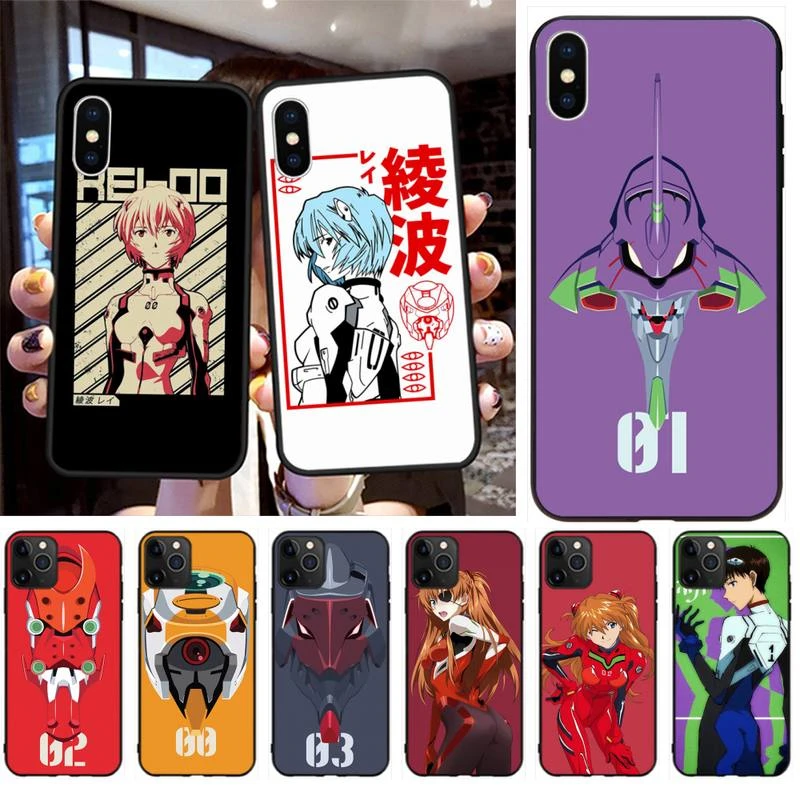 Asuka Ikari Shinji Nerv Anime Eva Phone Case For Iphone 12 Pro Max 11 Pro Xs Max 8 7 6 6s Plus X 5s Se Xr Case Phone Case Covers Aliexpress