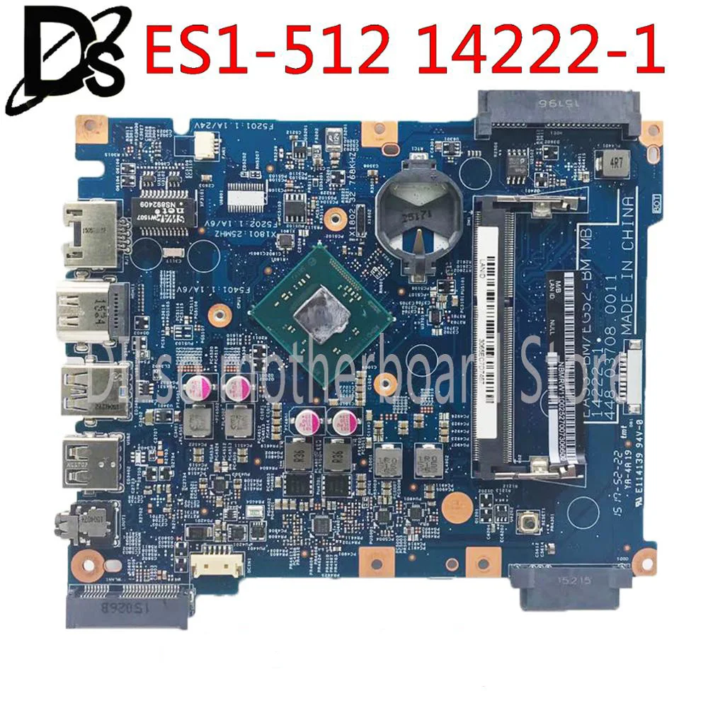 KEFU ES1-512 14222-1материнская плата для Acer Aspire EA53-BM EG52-BM материнская ноутбука N2940U N2840U
