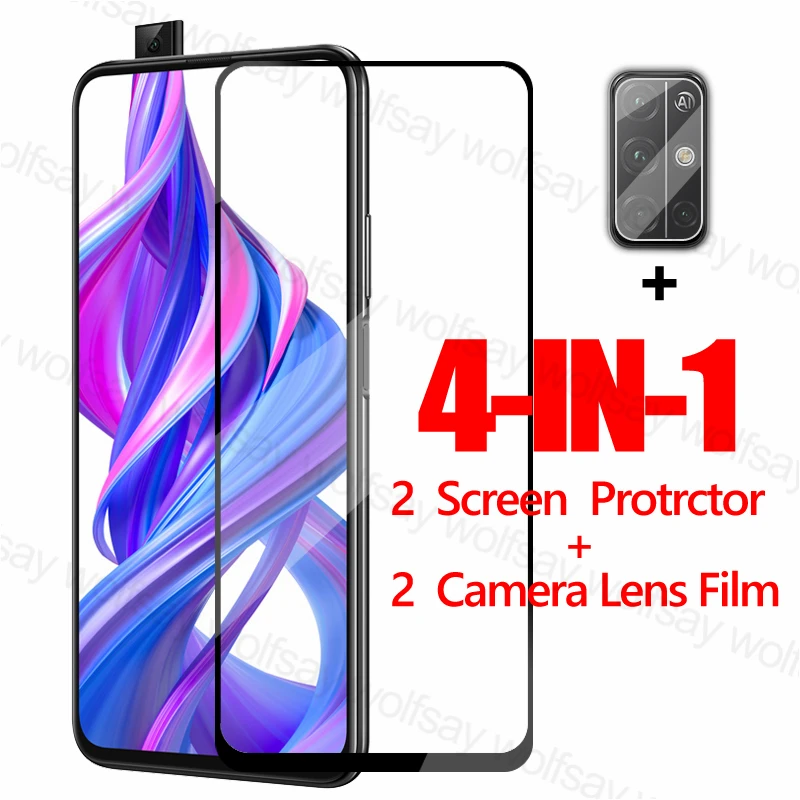 2 шт. защитное стекло для Huawei Honor 9X закаленное защитная пленка 9X|Защитные стёкла и