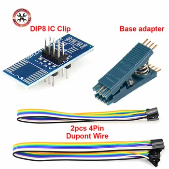 

High quality DIP8 Test Clip Clamp For universal programmer TL866 RT809F RT809H 2010 13 EZP2019 USB EEPROM Programmer