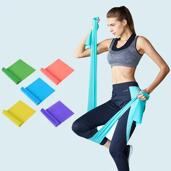 

Length 150cm Pilates Rubber Bands Yoga Pull Rope Fitness Sports Crossfit Home Resistance Bands Expander Hanging Stretch Training