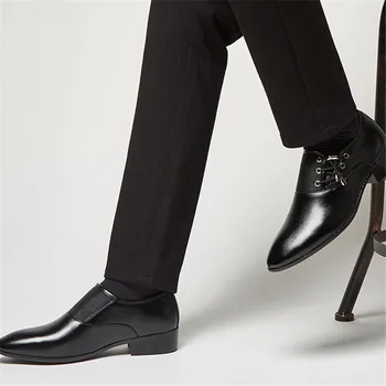 

Big Size 48 Slip On Formal Shoes Men 2020 Wedding Dresses Oxford Shoe Zapatos Italianos Fashion Business Shoes Man Dress Shoe