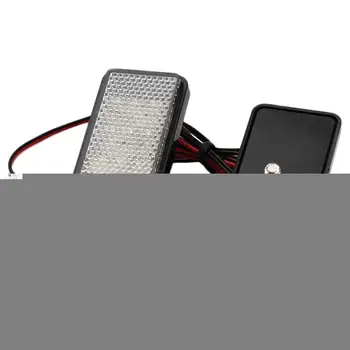 

12V 27Led Bulbs Reflective Patch Rear Light Lamp Motorcycle Car Decoration Refires Rectangle Brake Lights Turn Signal Light