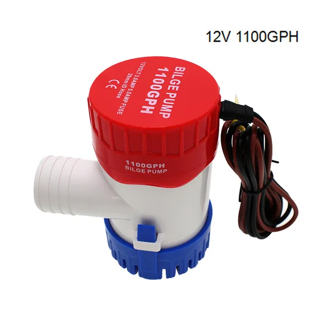 12V 1100GPH Pump Трюмные насосы водяной насос 1100gph 750gph 500gph 350gph 12v 24v Поплавковый выключатель Бильге Водяной насос с новейшим дизайном яхты Дренаж - Напряжение: 12V 1100GPH Pump