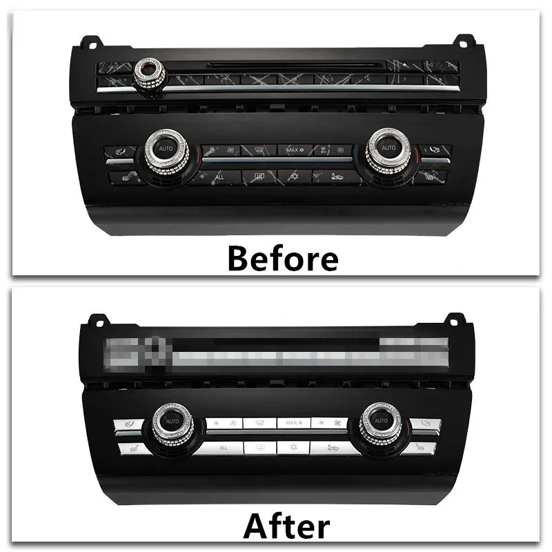 

Car Auto Air Conditional Button Key Caps A/C Heater Switch Kit for BMW F07 5GT F10 F11 F06 F12 F13 F01 F02 Repair Accessories