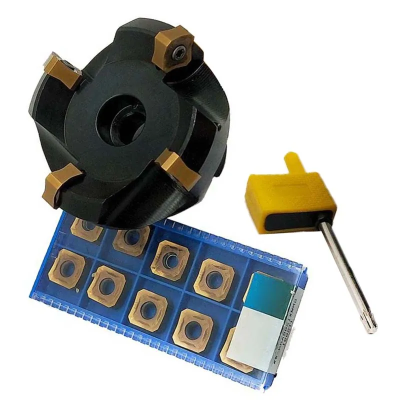 

Milling Cutter Indexable Face Tool With 10pcs SNMX1206 Insert Equipment