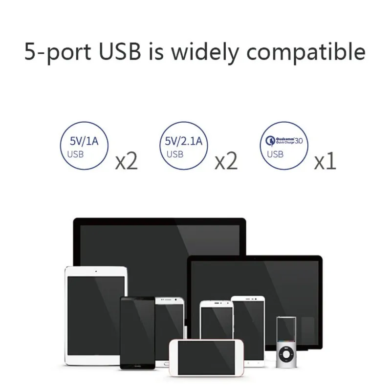 Светильник в форме гриба 5 USB интерфейс зарядное устройство держатель телефона безопасное практичное зарядное устройство