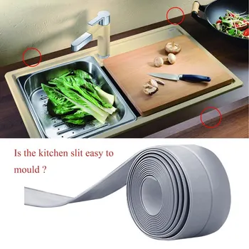 

2020 2M*2.2CM Bathroom Shower Sink Bath Sealing Strip Tape White PVC Self Adhesive Waterproof Wall Sticker for Bathroom Kitchen