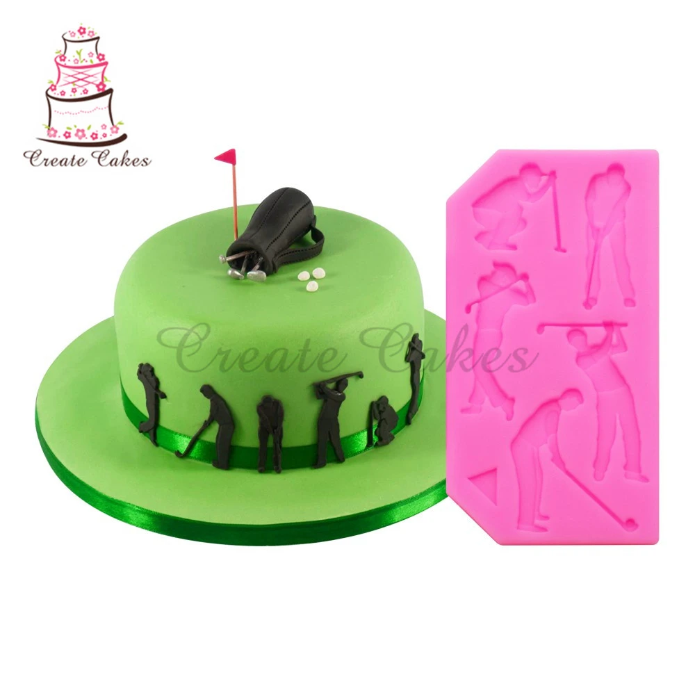 Moule A Gateau En Silicone En Forme De Trophee De Golfeur Outil De Decoration De Gateau Fondant Moule A Chocolat Outil De Cuisson Aliexpress