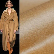 Перламутровый шелк верблюд двустороннее покрытие шерсть материалы текстиль зимнее женское пальто швейная ткань
