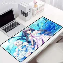 Gaming mouse pad xl nekopara tapete de borracha mausepad computador acessórios gamer mesa mousepad empresa tapete teclado anime mause