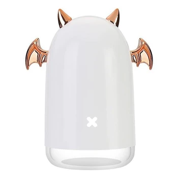 

230Ml Ultrasonic Air Humidifier Little Devil Usb Aroma Essential Oil Diffuser for Home Car Mist Maker Color Led Lamp