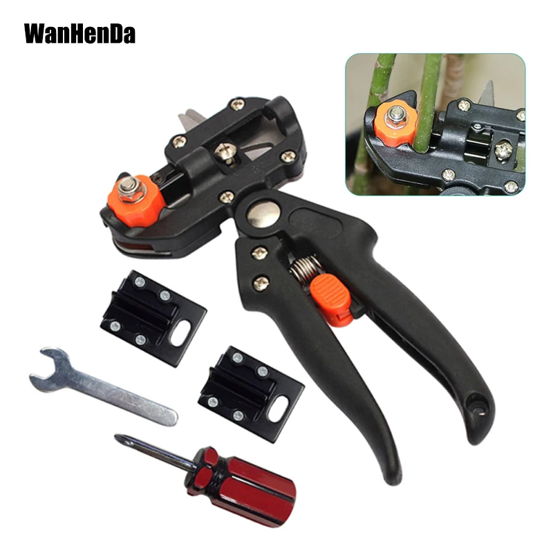 

Professional Fruit Bonsai Tree Grafting Tools Secateurs Scissors Vaccination Knife Cutting Pruner Garden Tools with 2 Blades