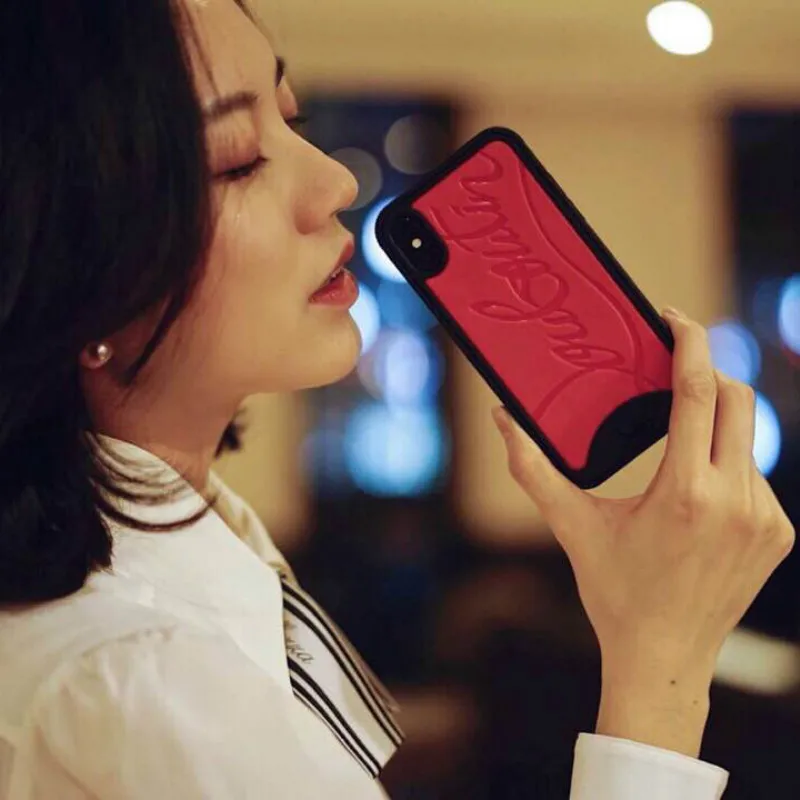 

iPhone Case Red Protective Luxury Logo for iPhone 6 6s 7 8 Plus 7plus 8puls X XS XR XS XsMAX 11 11Pro 11Pro Max